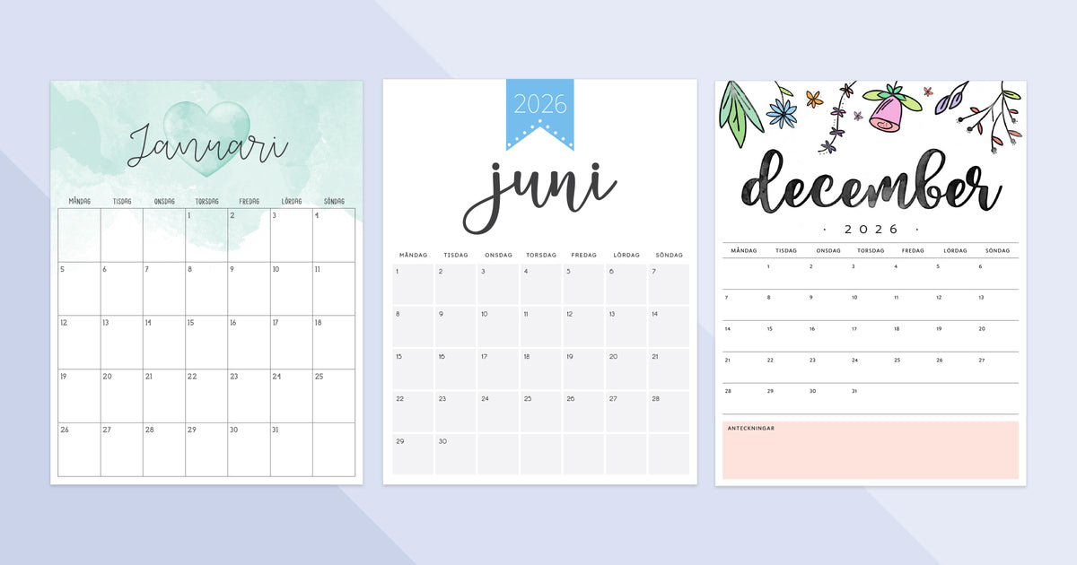 kalendrar 2026