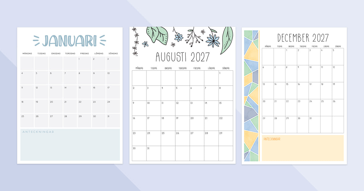 kalendrar 2027
