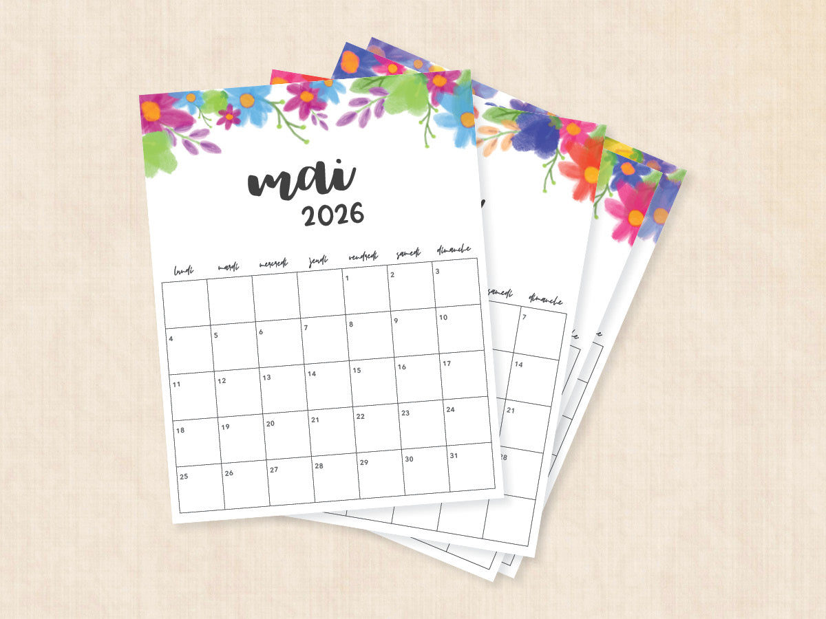 mai 2026 calendrier