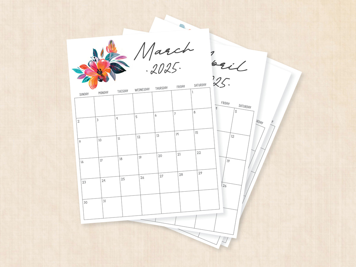 printable 2025 calendar, pdf template