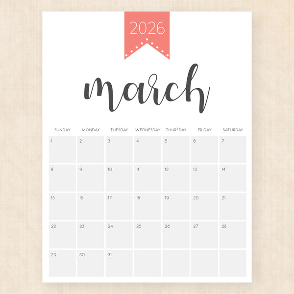 march 2026 calendar polished pride
