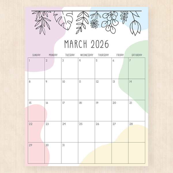 march 2026 calendar radiant rhapsody