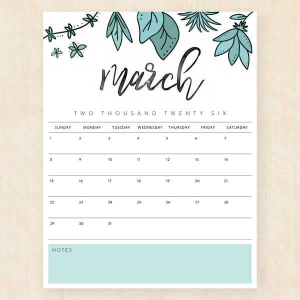 march 2026 calendar pixie prairie