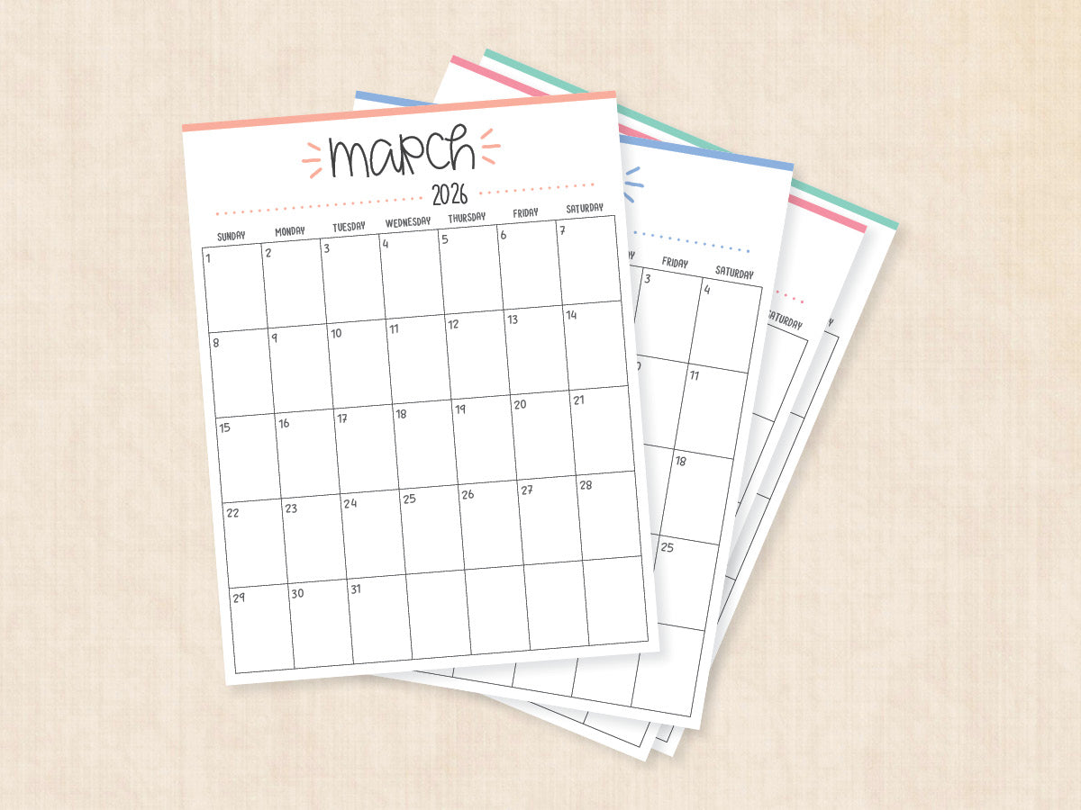 march 2026 calendar printable