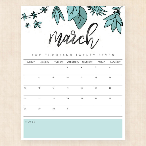 march 2027 calendar pixie prairie