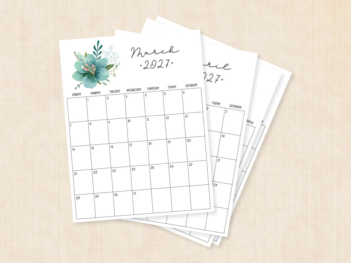 march 2027 calendar printable