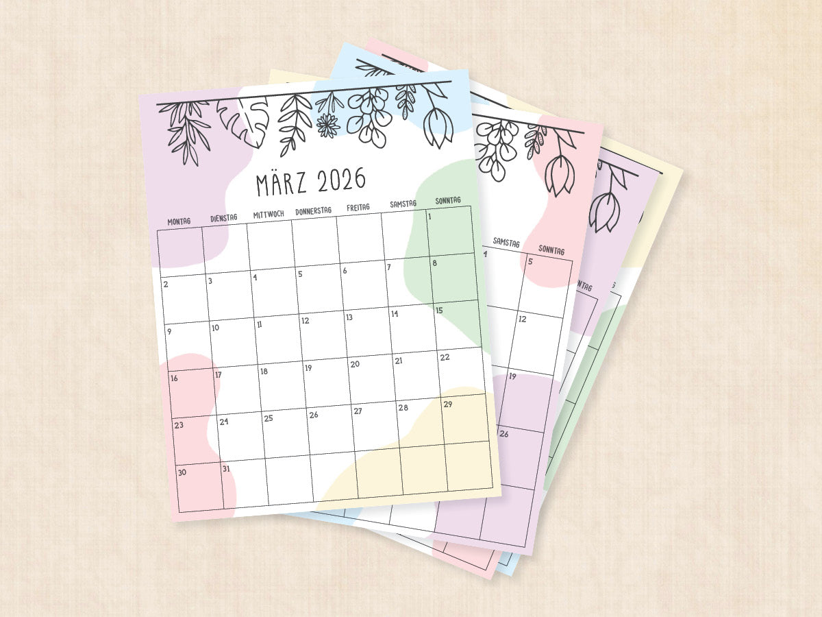 märz 2026 kalender