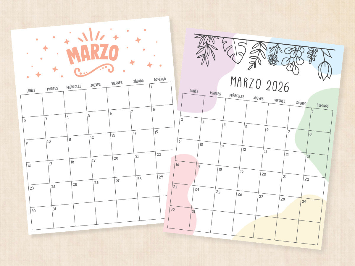 marzo 2026 calendario pdf
