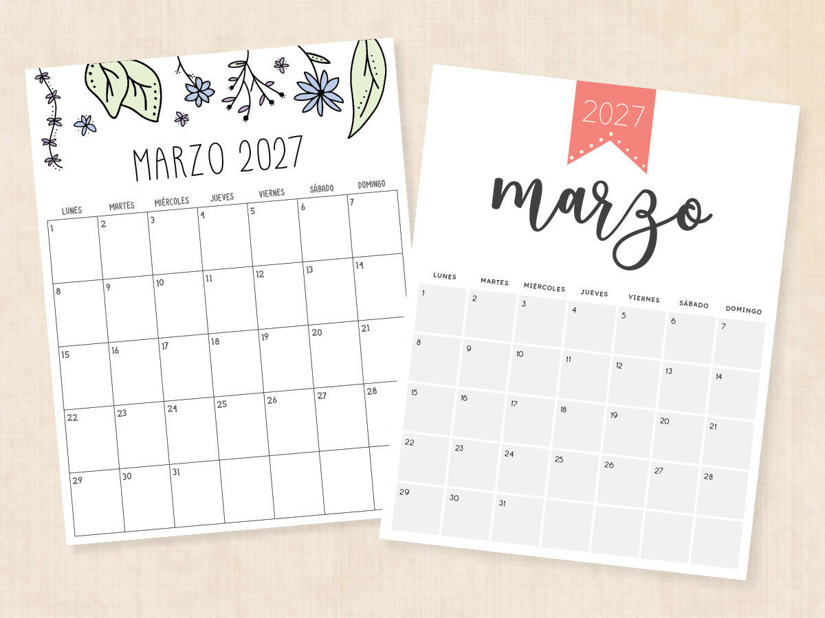 marzo 2027 calendario pdf