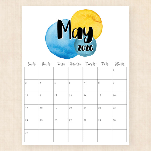 may 2026 calendar neon nectar