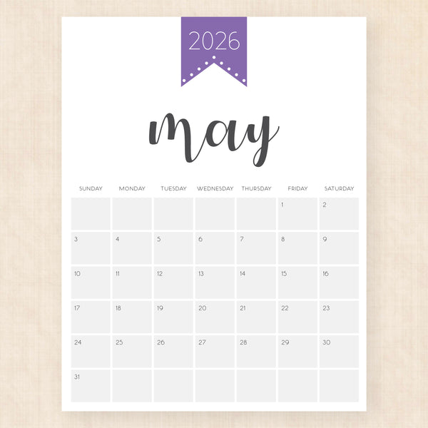 may 2026 calendar polished pride