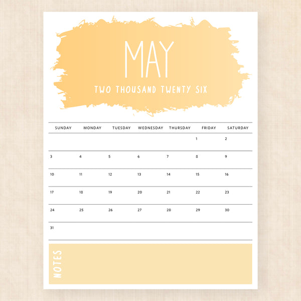may 2026 calendar vivid vision