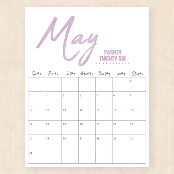 may 2026 calendar jazzy jewels