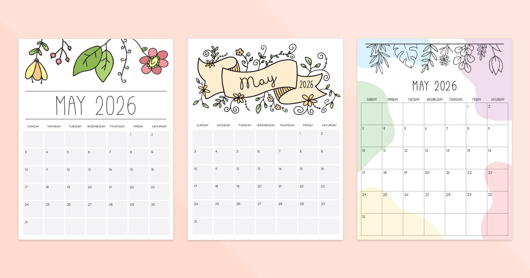 may 2026 calendar