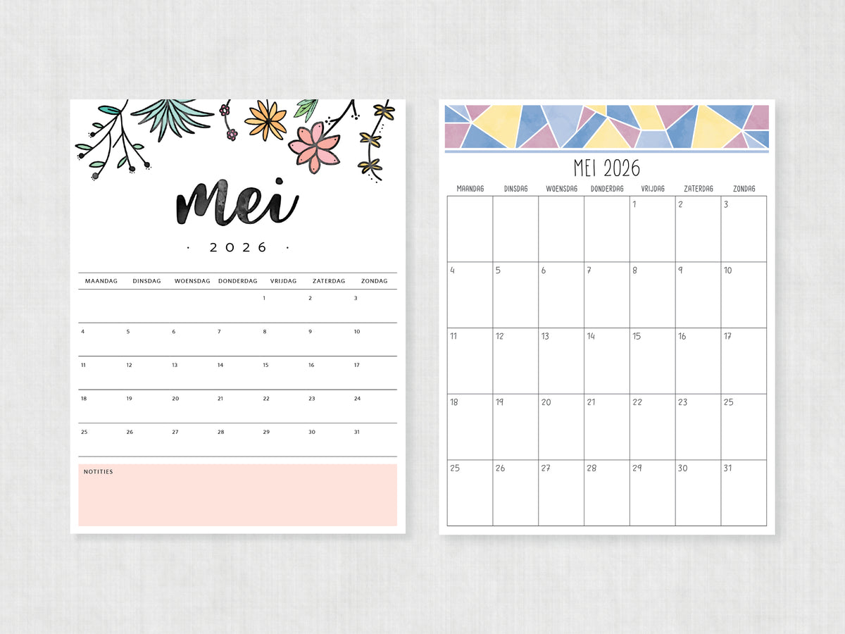 mei 2026 planner