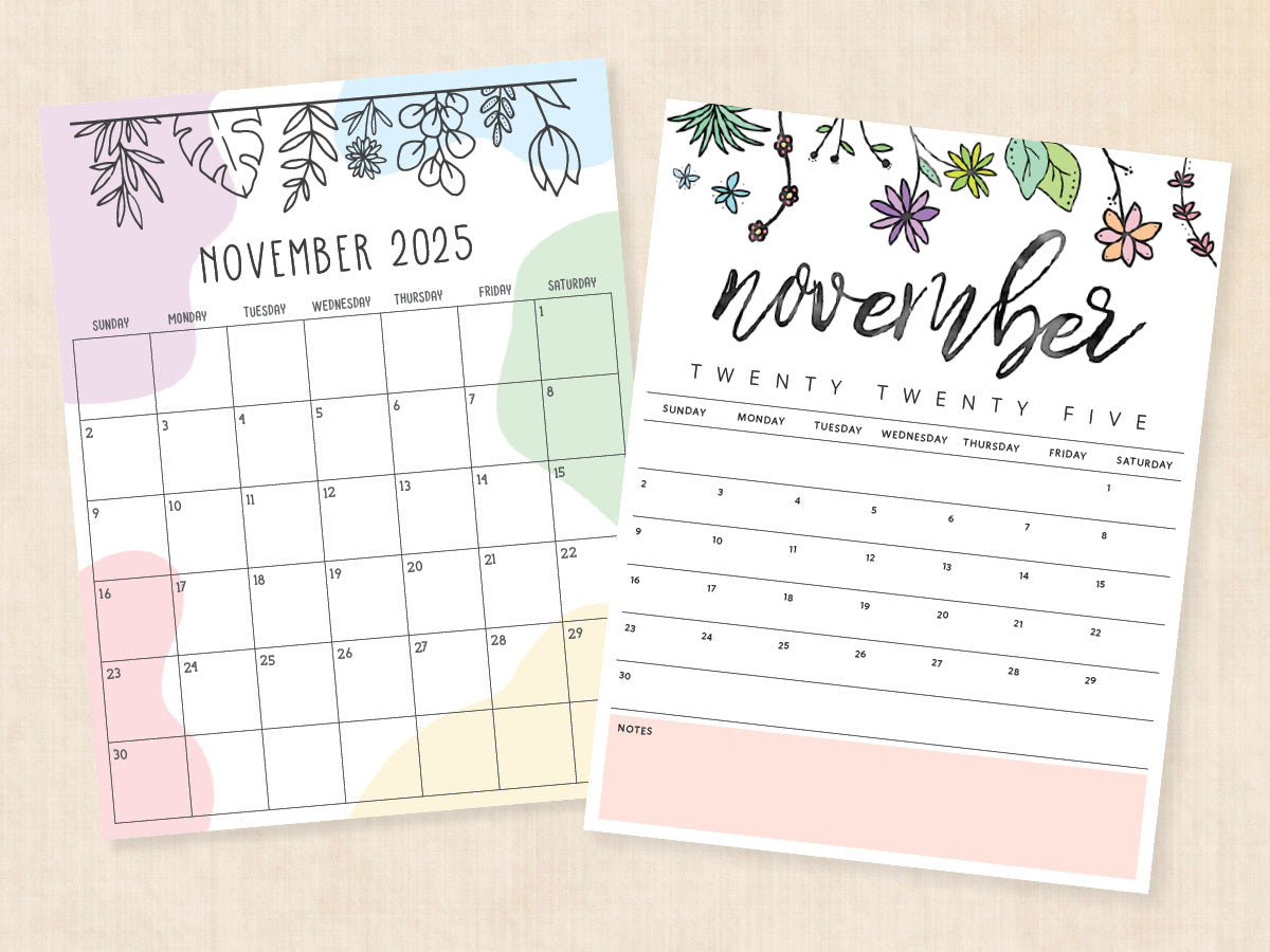 november 2025 calendar pdf