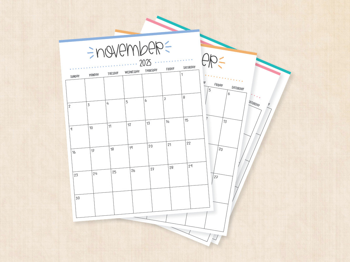 november 2025 calendar printable