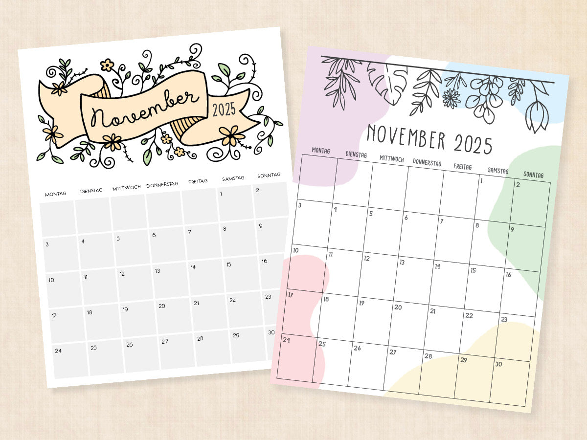 november 2025 kalender pdf