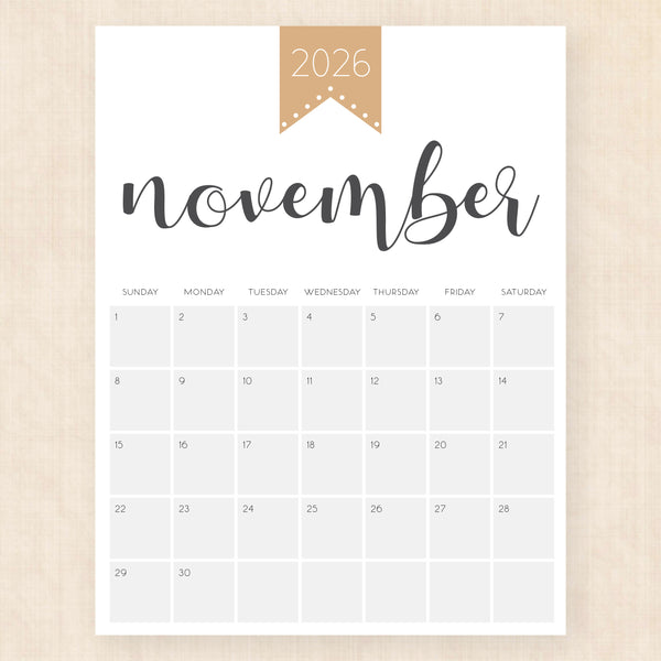november 2026 calendar polished pride