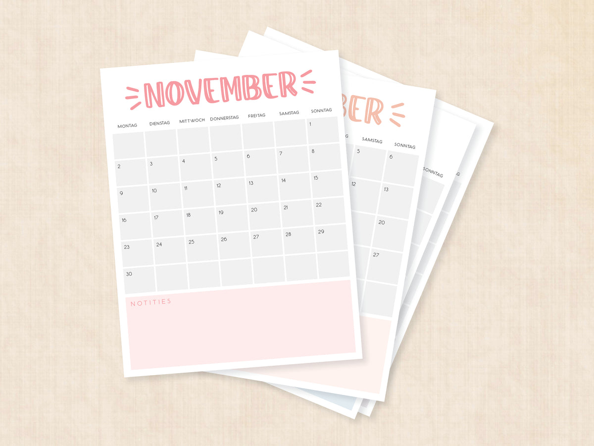 november 2026 planner