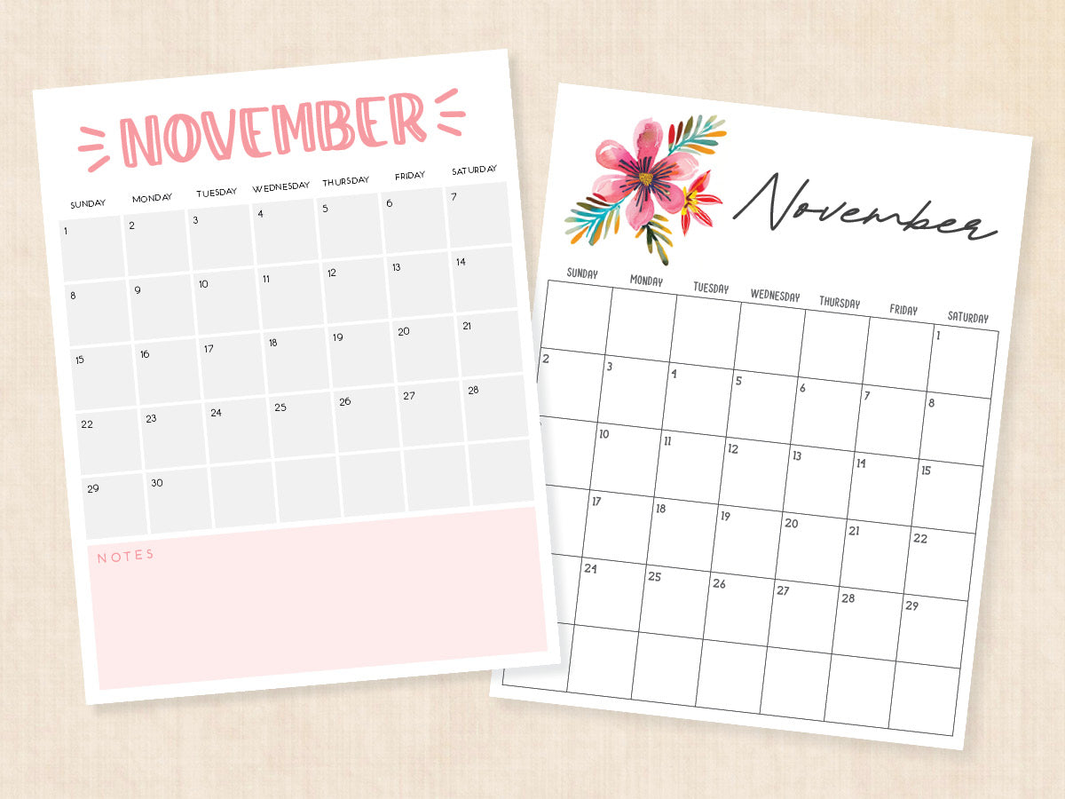 november calendar pdf