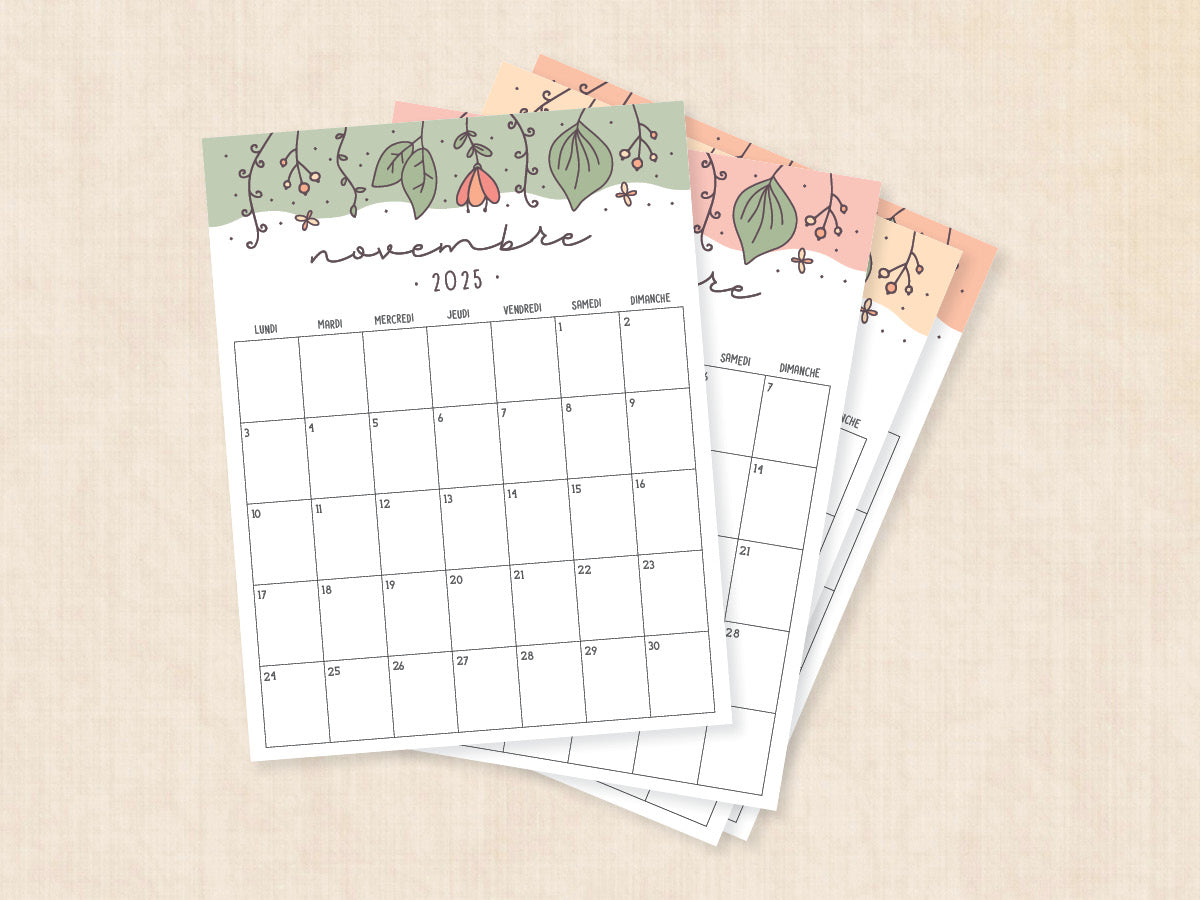 novembre 2025 calendrier