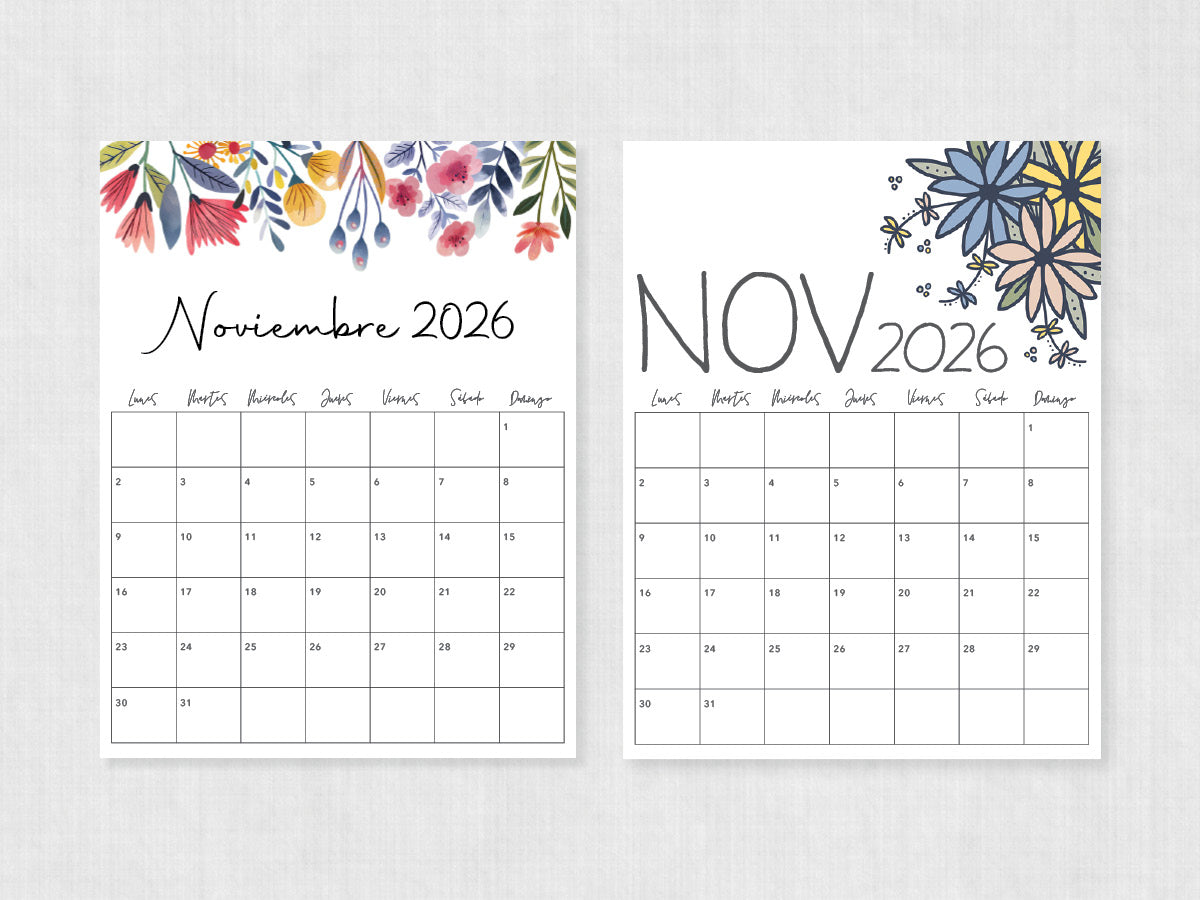 noviembre 2026 calendario para imprimir