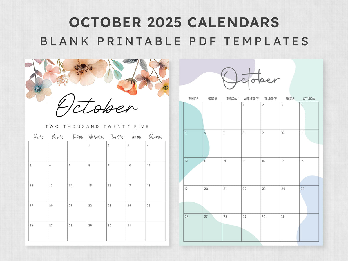 october 2025 calendar