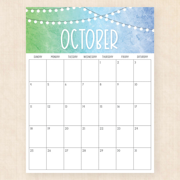 october 2026 calendar twilight twist