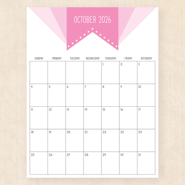 october 2026 calendar superhero soul