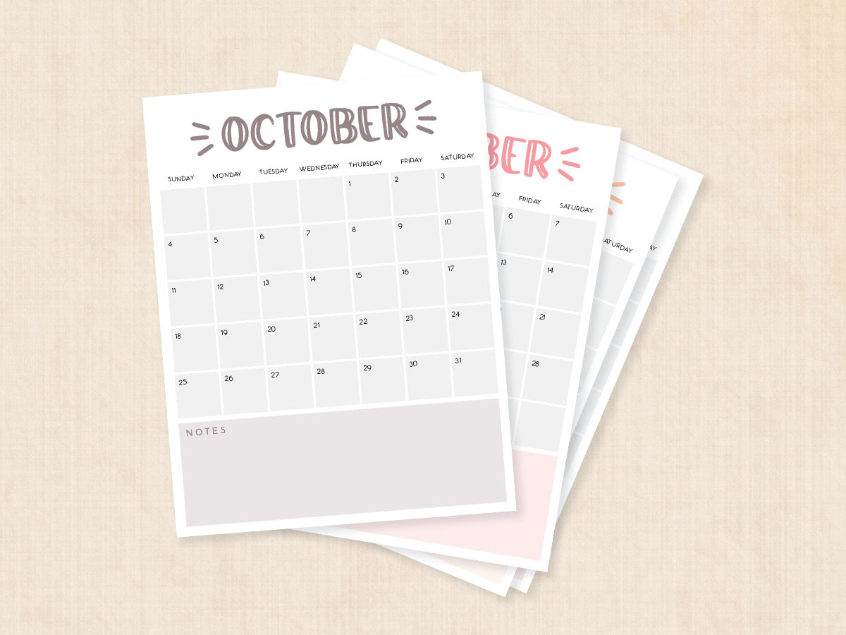 october 2026 calendar printable