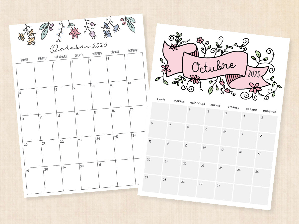 octubre 2025 calendario pdf