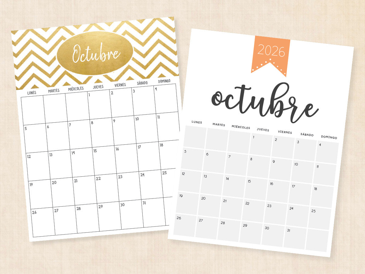 octubre 2026 calendario pdf