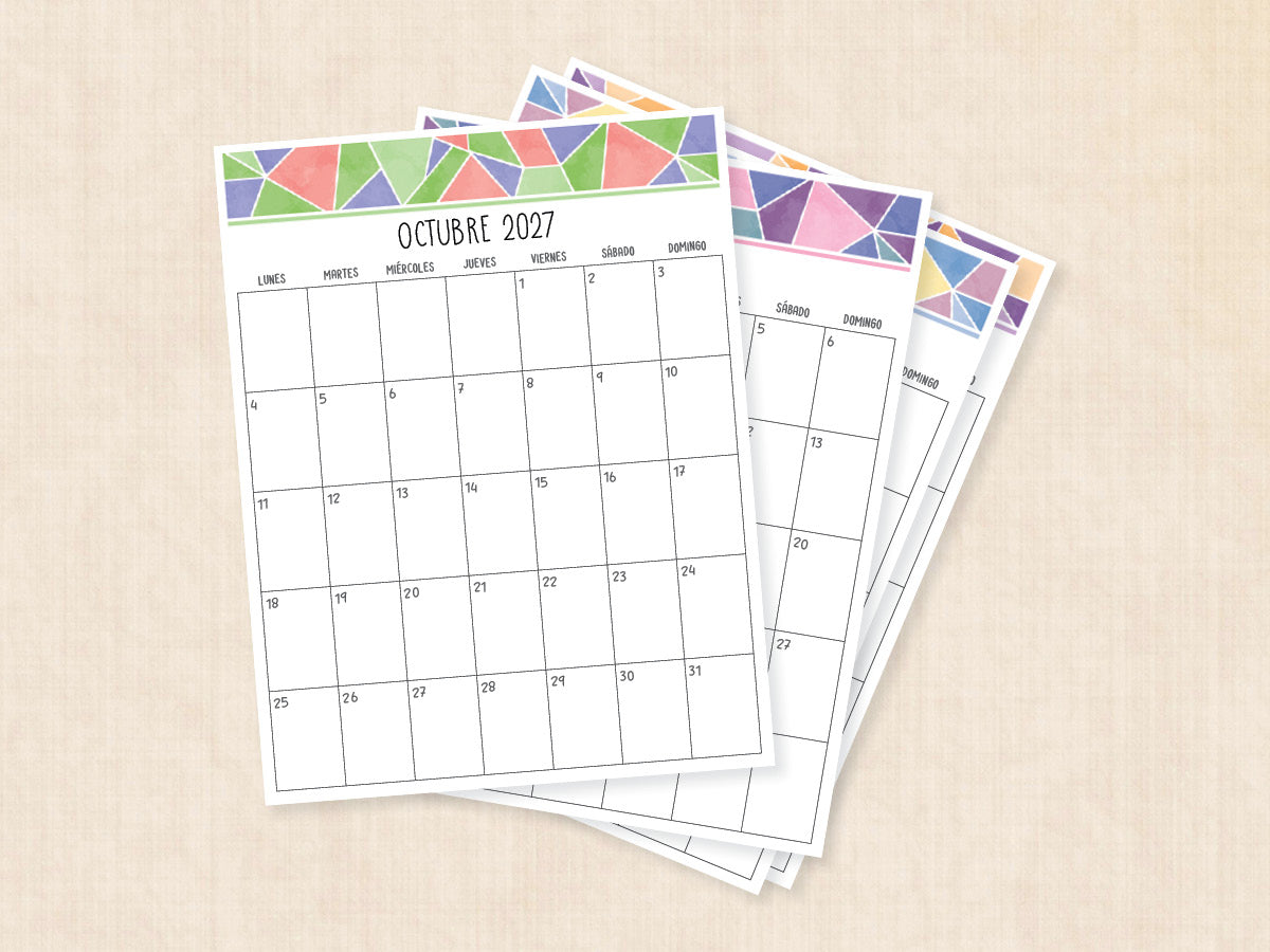 octubre 2027 calendario