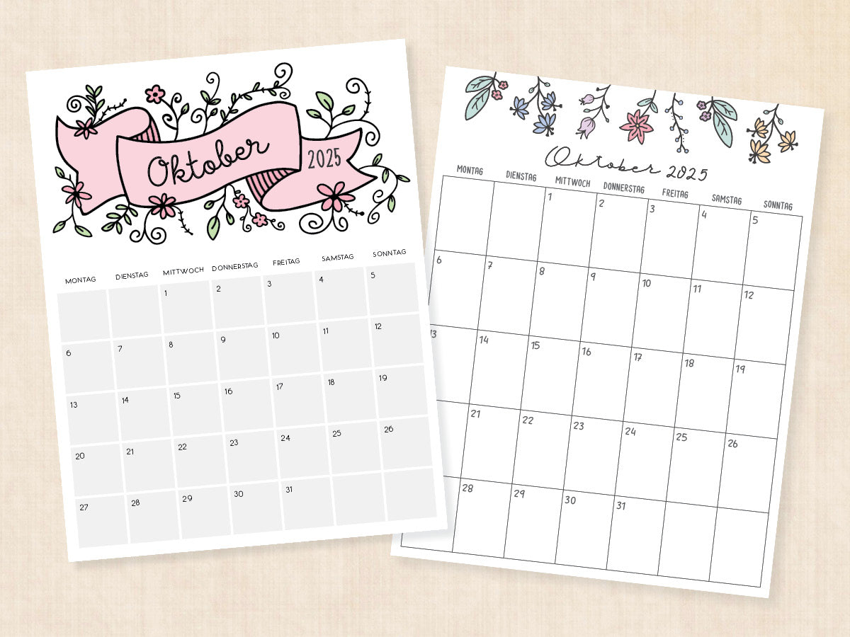 oktober 2025 kalender pdf