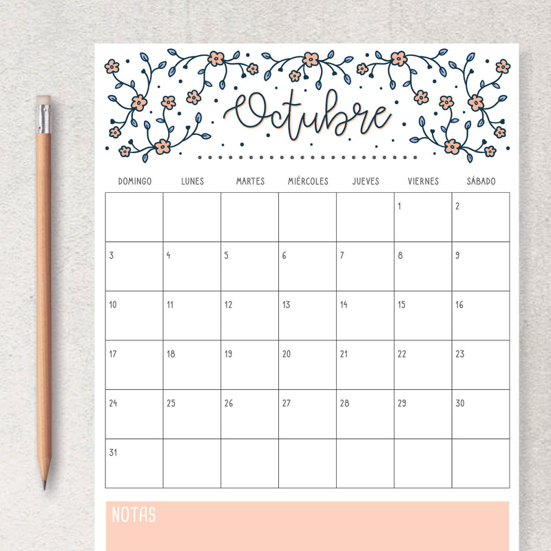 calendario para imprimir