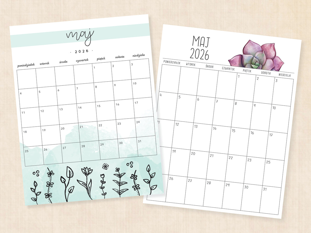 planer do druku maj 2026