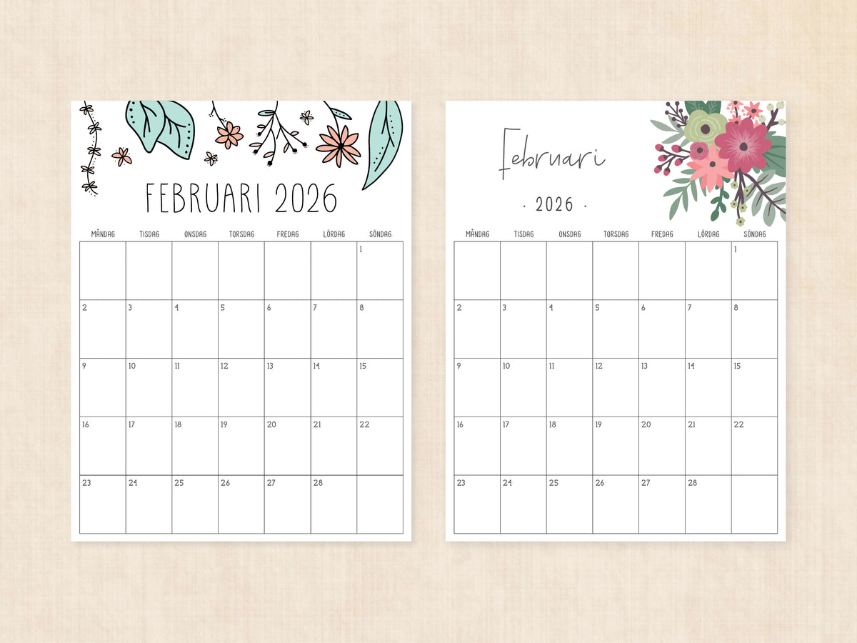 planner februari 2026