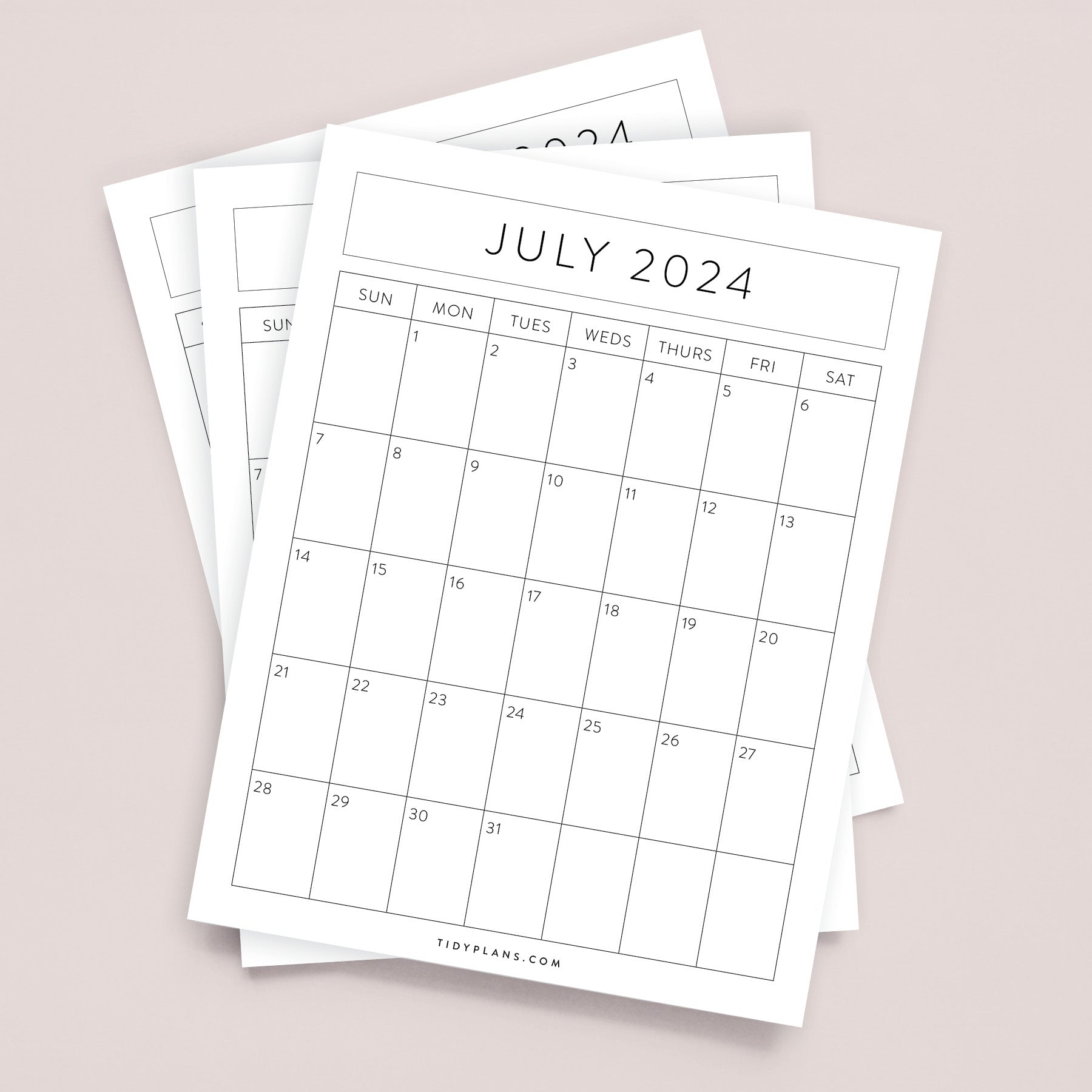 free printable 2024 calendar