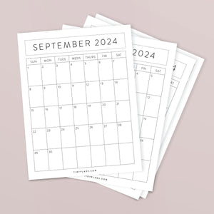 Freebie: Printable 2024 Calendar