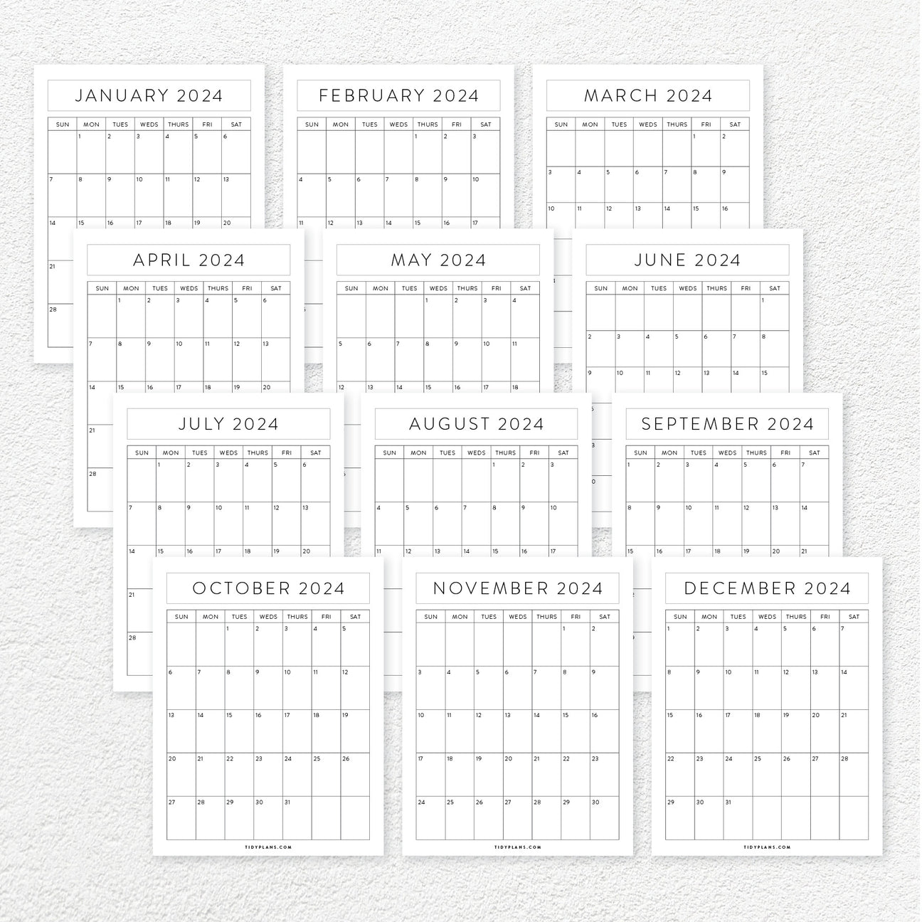 Free Printables · Tidy Plans