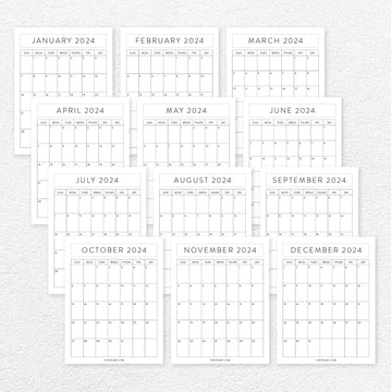 Freebie: Printable 2024 Calendar · Tidy Plans