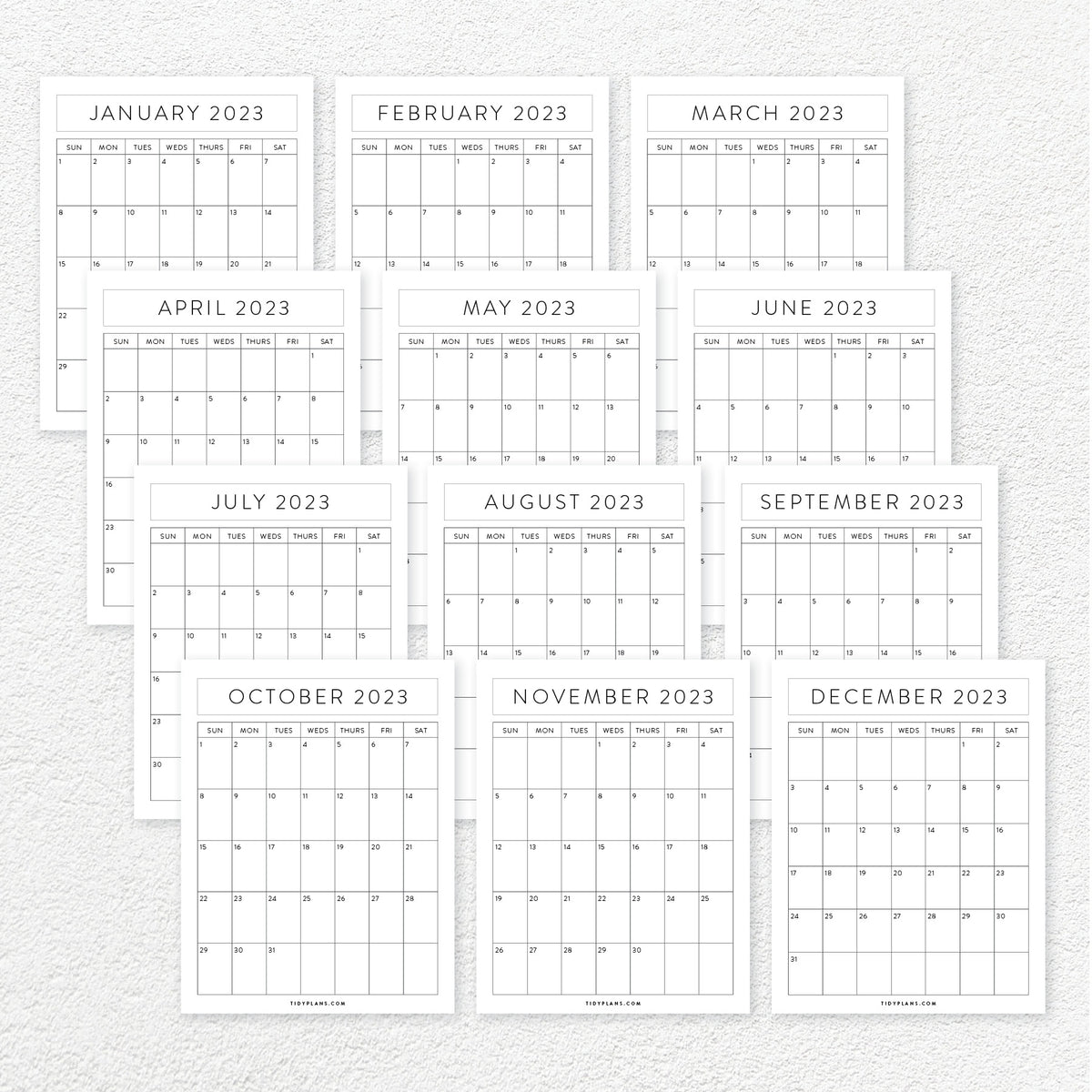 Printable 2023 Calendar