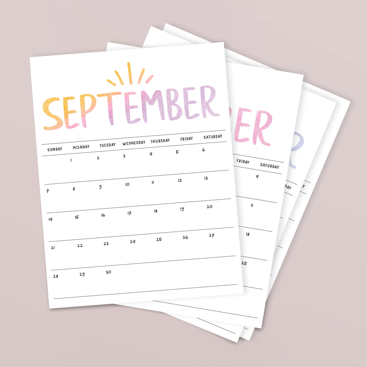 Printable Calendar