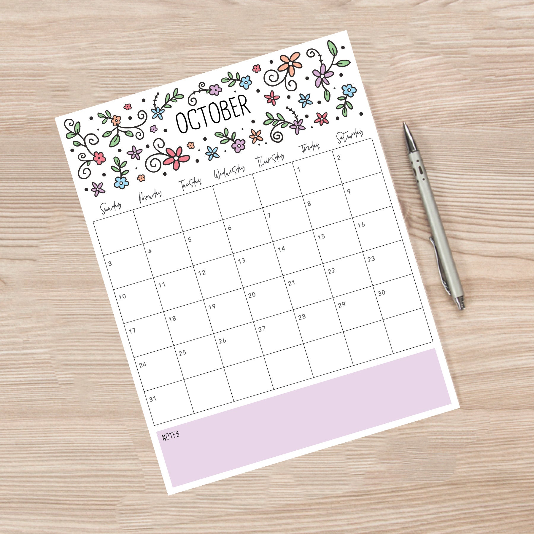 printable calendar