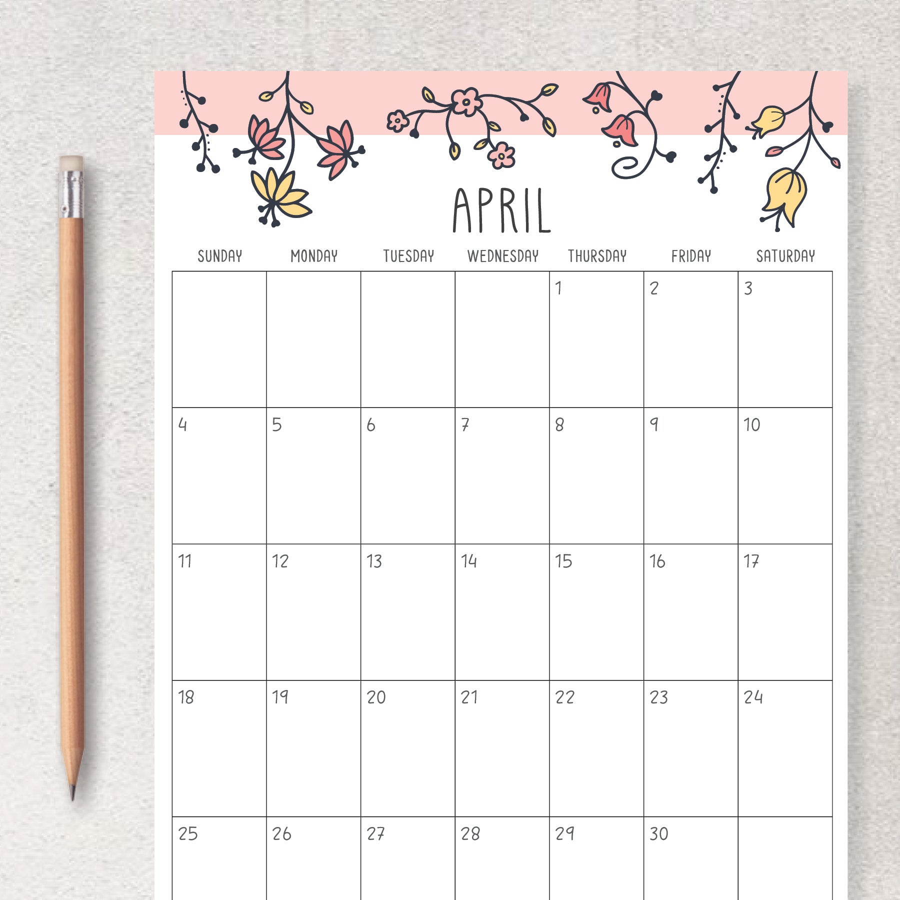 printable calendar