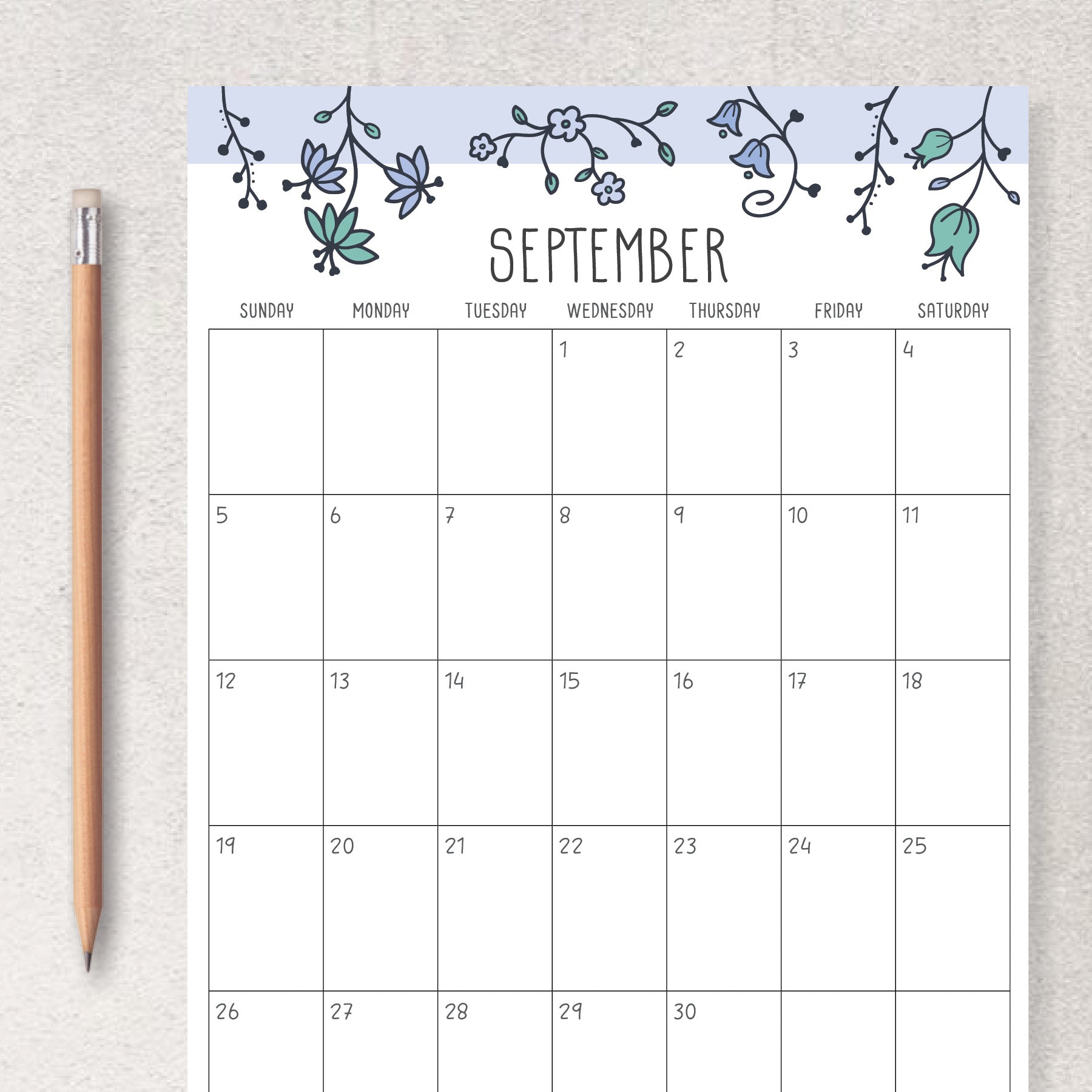 printable calendar