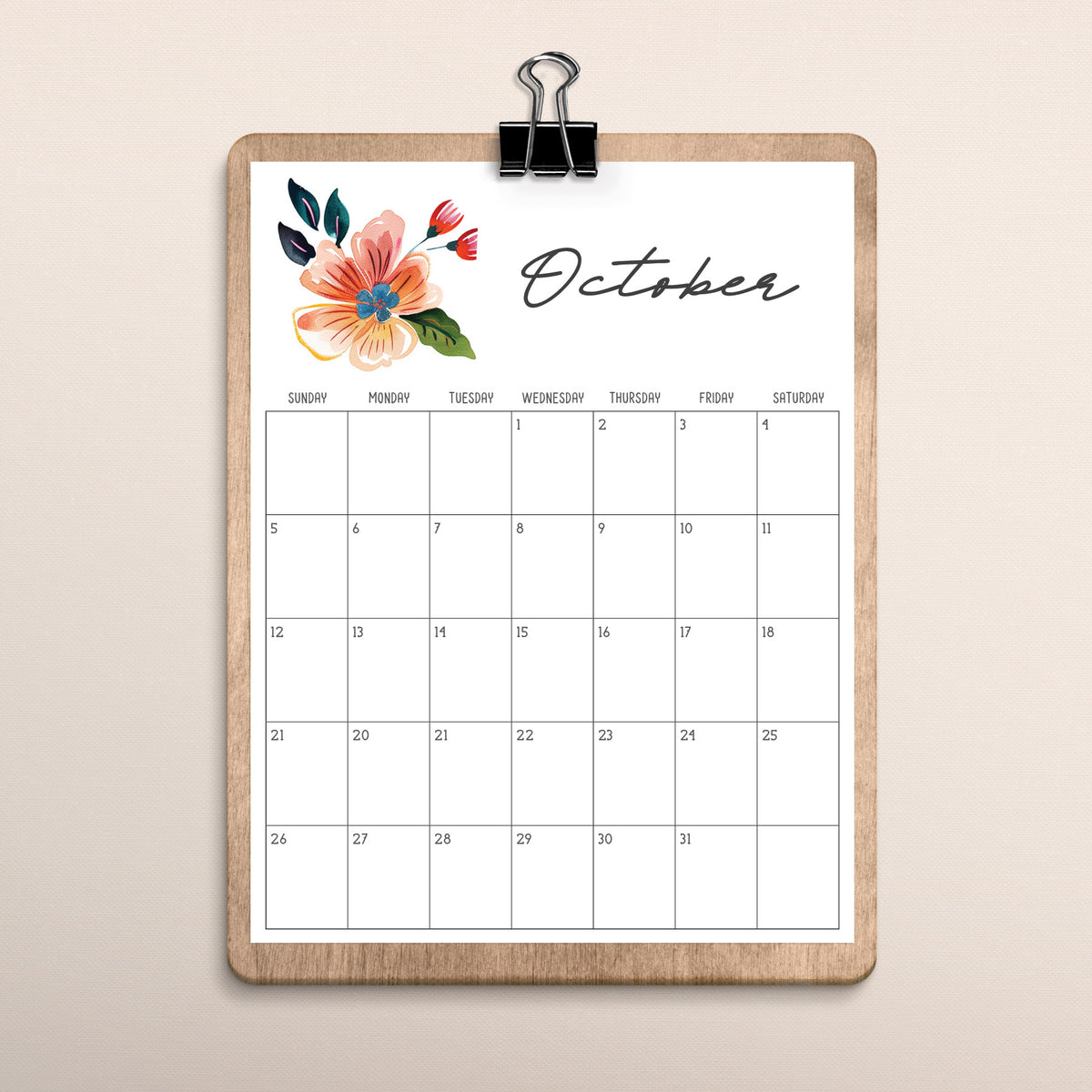 printable calendar