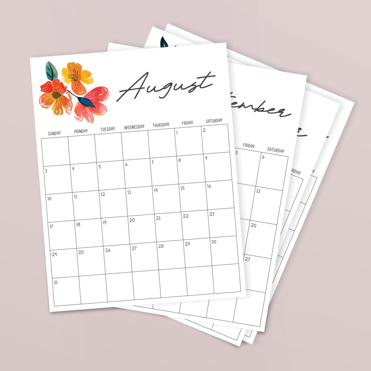 printable calendar