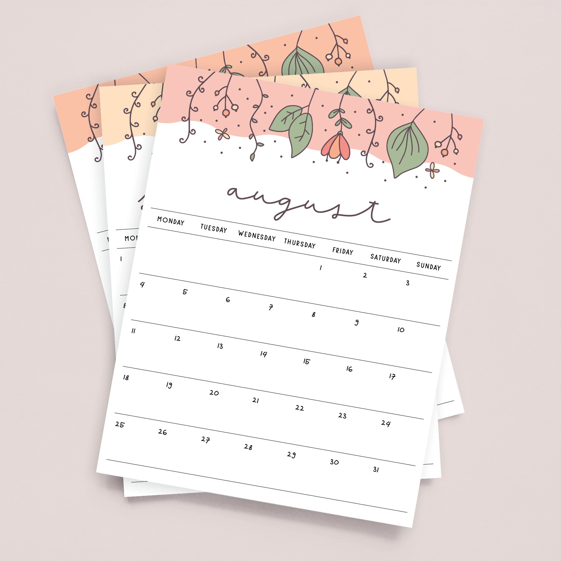 printable calendar